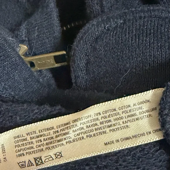 Anthropologie Saturday Sunday Navy Women's Jacket with Belted Waist Size S - Picture 6 of 7